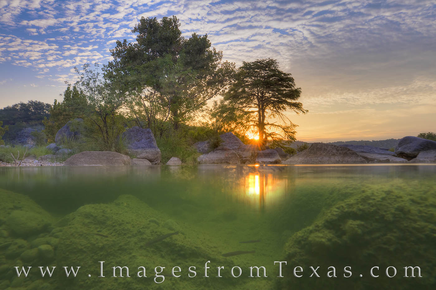 Pedernales River, Texas Hill Country, hill country, pedernales falls, fish, underwater, underwater photography, sunrise, texas sunrise, september, october