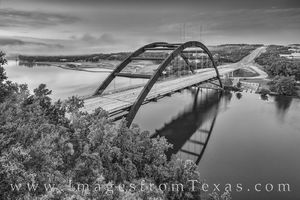 360 Bridge after a Storm 528-3 Black and White