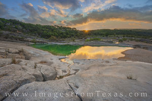 Late August Sunrise on the Pedernales 825-1