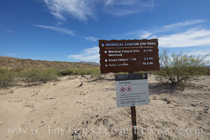 Mariscal Canyon Trailhead Sign 1