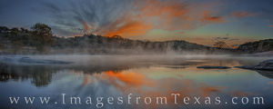 November Sunrise over the Pedernales River Panorama 1