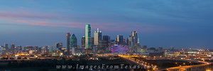 Skyline Panorama of Downtown Dallas 612