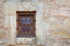 Window at the Alamo, San Antonio