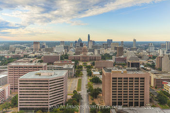 Aerial of the Texas Capitol November Morning 1