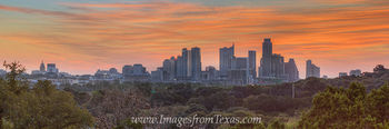 Austin Skyline October Sunrise 3 Pano