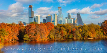 Austin Skyline Panorama in Autumn 19