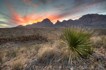 Big Bend Images - Sunrise at the Window