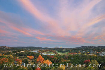 Downtown Austin from Pennybacker in Autumn 1