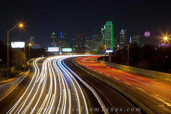 Downtown Dallas Skyline at Night 1