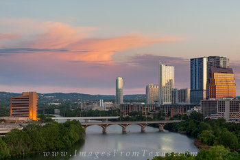 Fading Morning Storms over Austin Texas