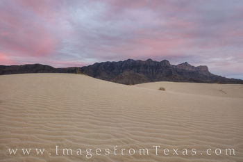 Guadalupe Mountains - Salt Basin Dunes at Sunset 1