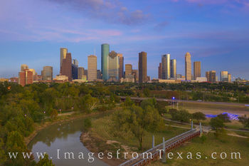 Houston Skyline November Evening 1118-1