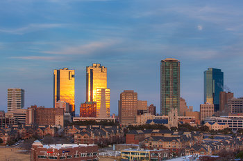 Late Afternoon Skyline of Ft Worth Tx 2 