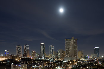 Nighttime Cityscape of Ft Worth Texas 4