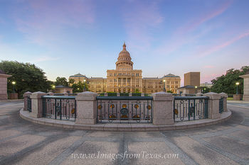 Pastel Sunrise over the State Capitol, Austin Texas 1