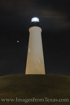 Port Isabel Lighthouse at Night 1