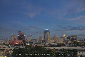 San Antonio Skyline Summer Evening 1