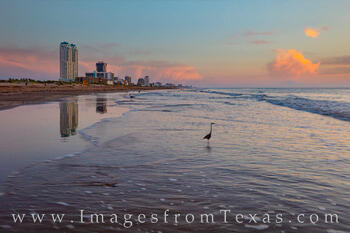 Morning along the beach on South Padre Island makes for a peaceful way to start the day.