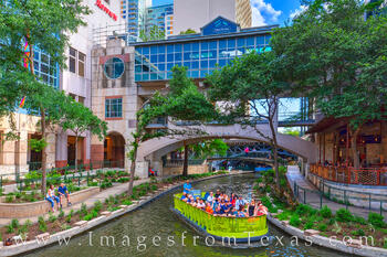 Gliding along the Riverwalk in San Antonio, Texas, is a great way to spend an afternoon.
