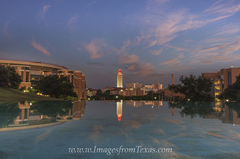 Texas Tower at Sunrise after the OU Game