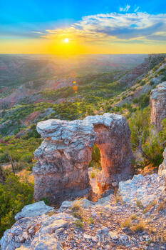 The views from Fortress Cliff in Palo Duro Canyon at sunset are amazing.