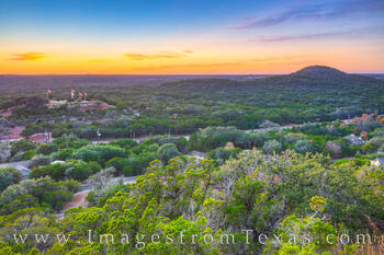 Wimberley from Old Baldy after Sunset 1117-1
