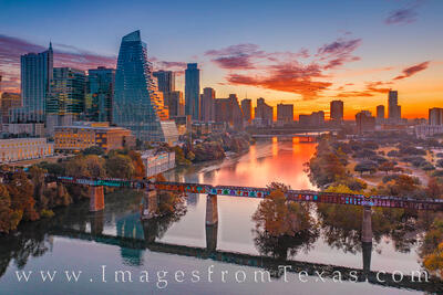 November Sunrise over Downtown Austin 1130-2