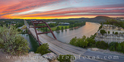 Panorama 360 Bridge Sunset in October