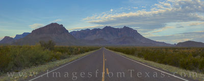 Road to the Chisos Mountains Panorama 1