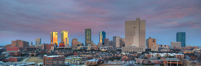 Fort Worth Texas on a Winter Day