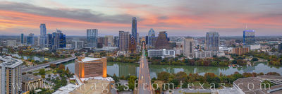 Texas Aerials - Austin Evening over Congress Ave 1