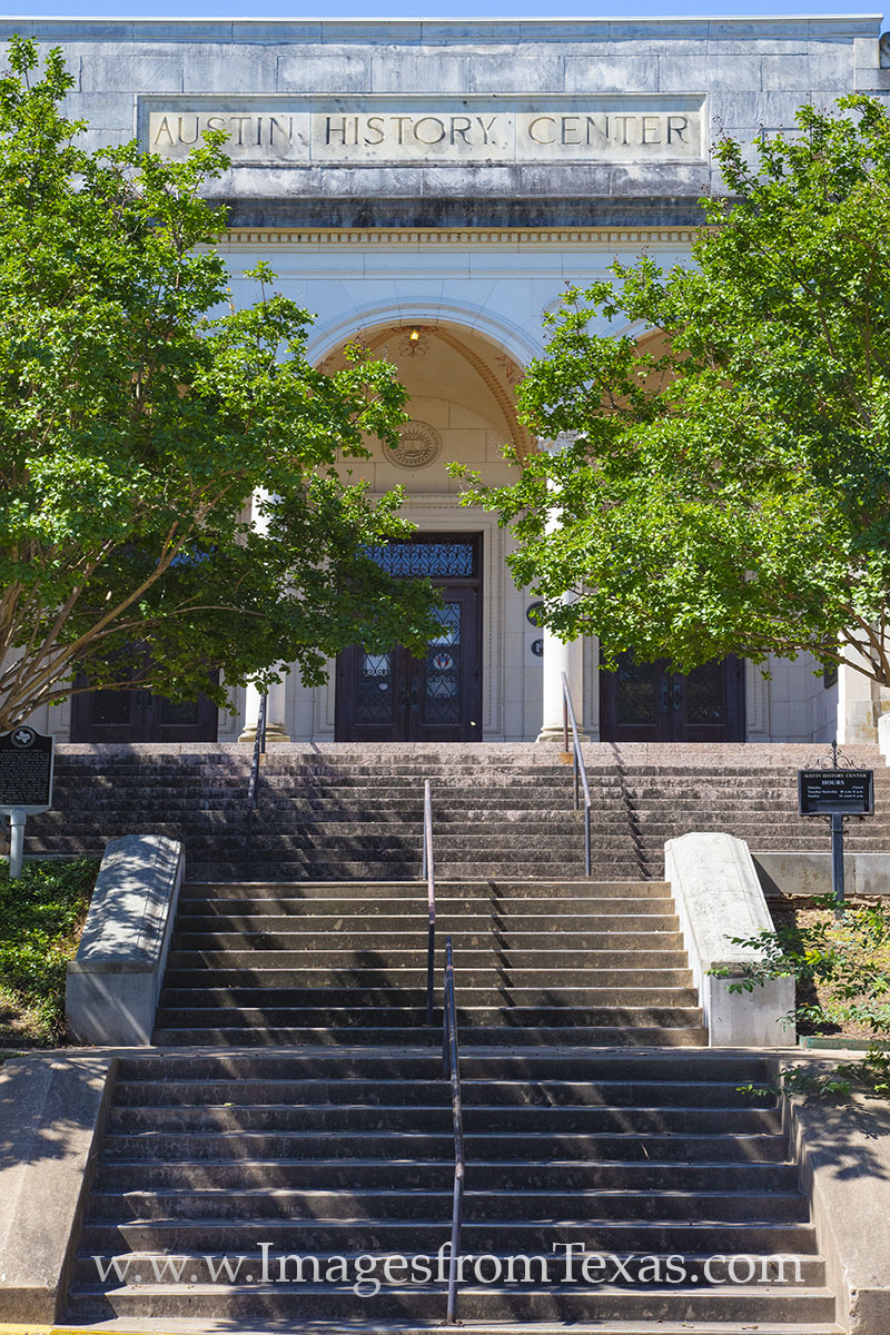 Not far from the State Capitol, the Austin History Center works to collect and preserve the history (documents, information...