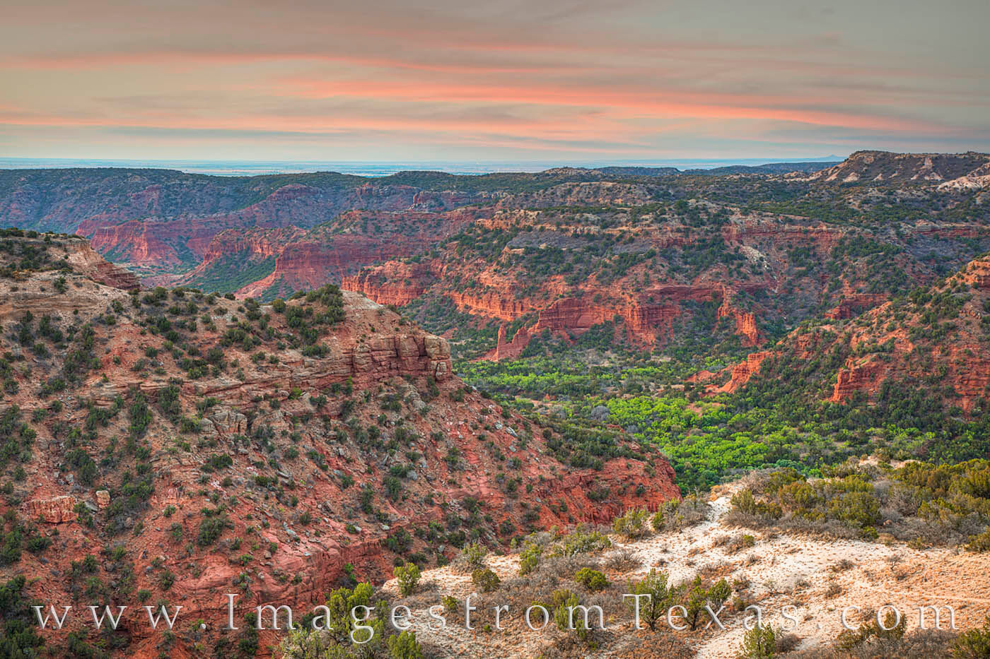 From high up on the South Prong Trail, the pastel colors of a spring sunrise filled the sky before fading again. Views of the...