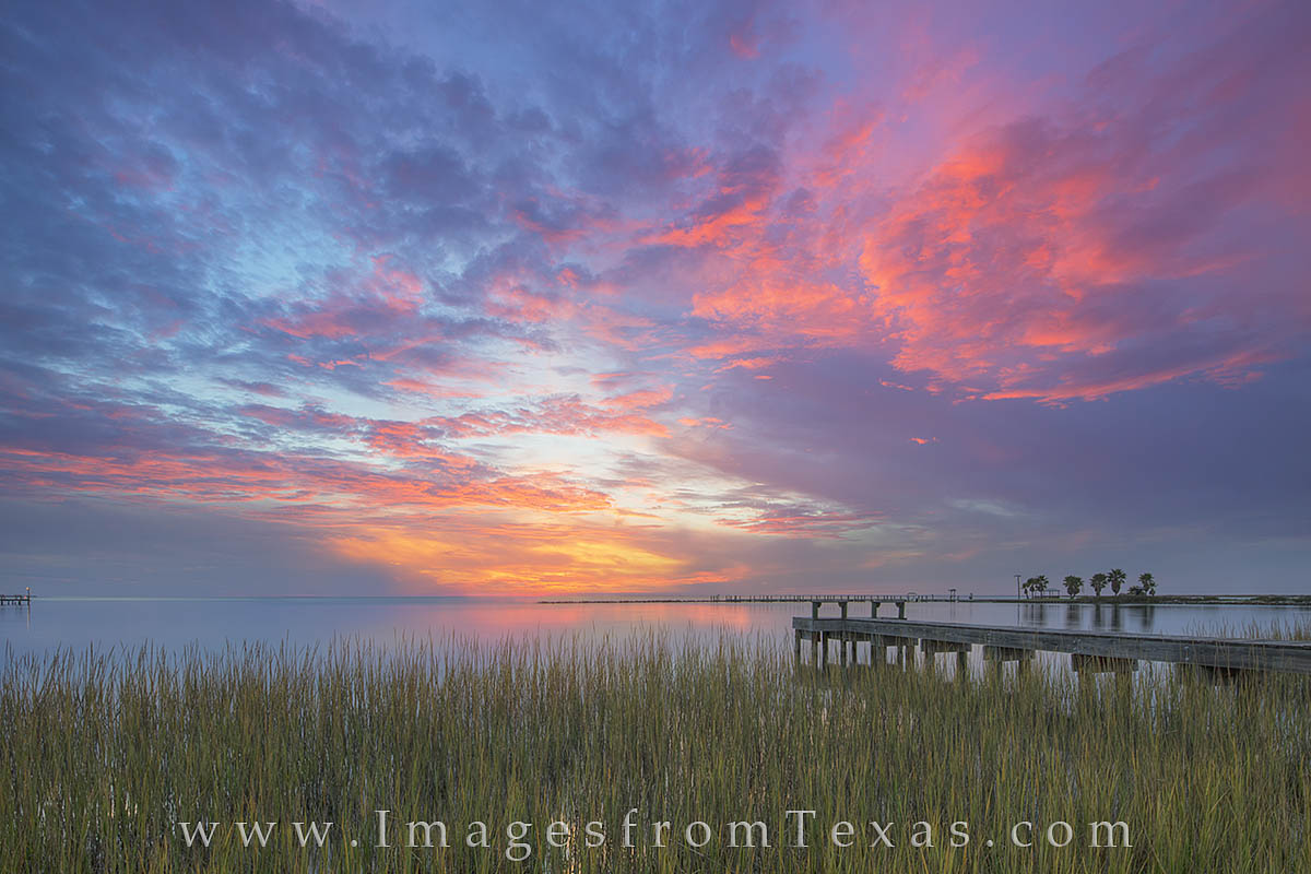 Red skies at night are a sailor’s delight, and on this evening along the Texas coast the waters near Rockport were calm and...