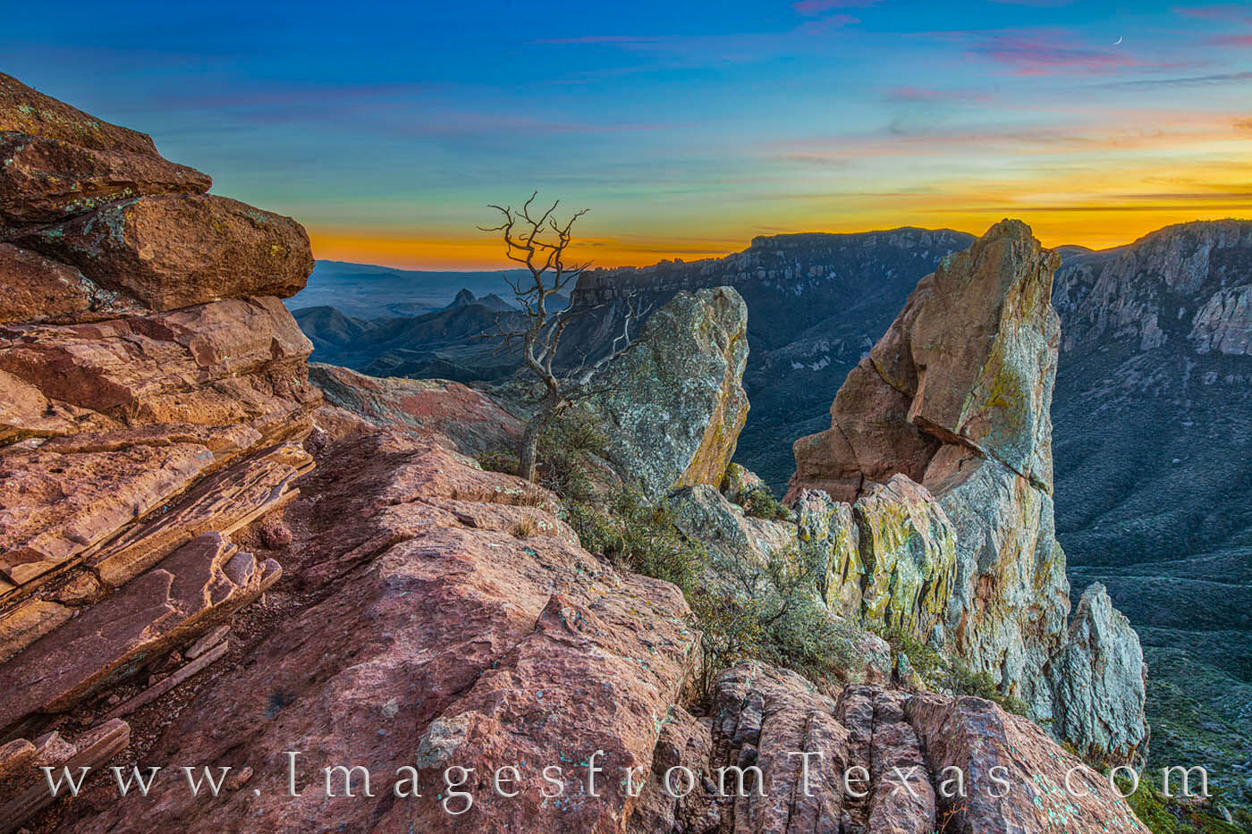 I've shot from the top of the Lost Mine trail many times at sunset. Each time, I've been the last one remaining on this rocky...