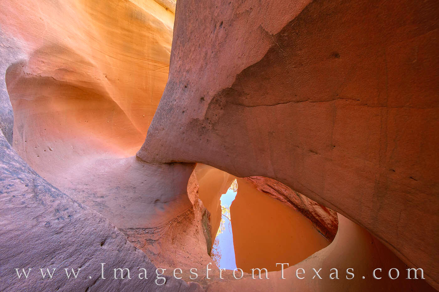 South of Caprock Canyons on a private ranch, this beautiful slot canyon remains in relative obscurity.