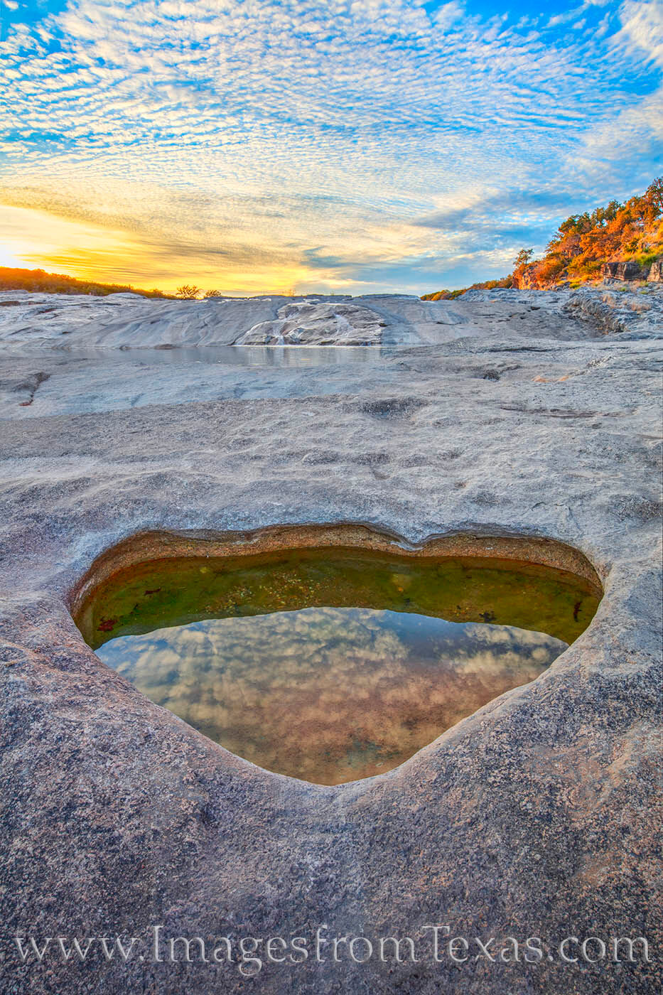 While exploring one of my favorite areas in the Hill Country one evening, I came across this perfect rock pool along the Pedernales...