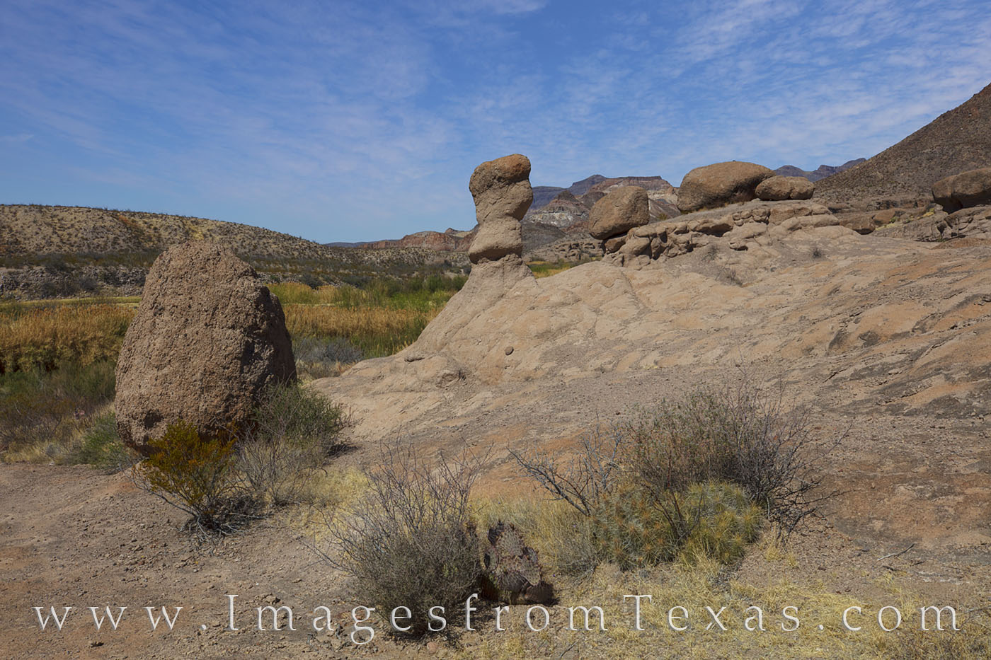 Along FM 170 in Big Bend Ranch State Park, the Hoodoo Trail offers a nice place to explore and see some amazing rock formations...