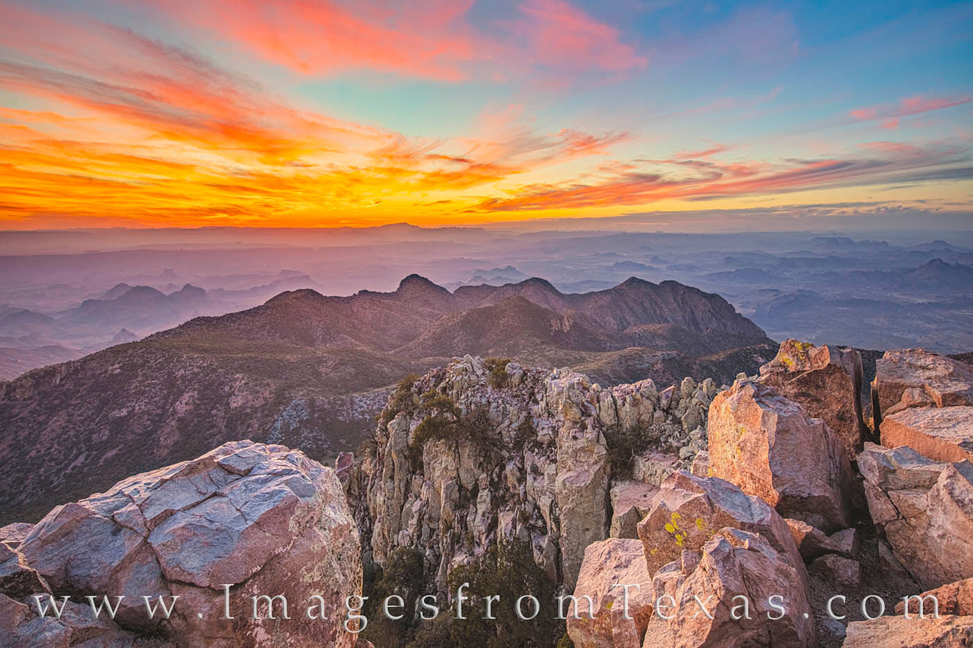 This view was the last photograph of what was an amazing hour atop Emory Peak, the highest point in Big Bend National Park. The...