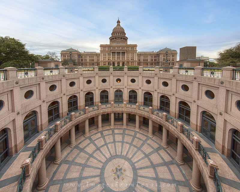 This is the Texas state capitol looking south. I used a super wide angle lens and shot this at 11mm to gain a view both of the...