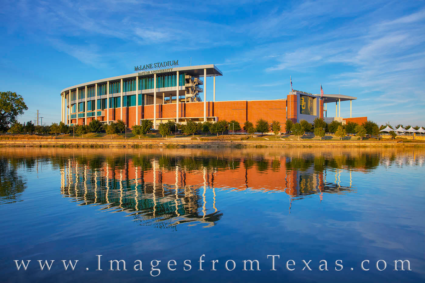 Home of the Baylor University football team, McLane Stadium opened in 2014 at a cost of 266 million dollars. It sits on the banks...