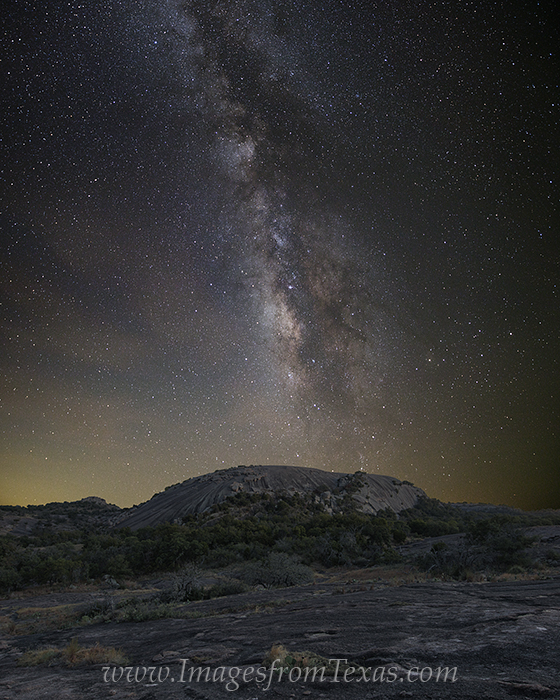 On this nearly perfect evening, I photographed the Milky Way from several locations at Enchanted Rock State Park. From a good...