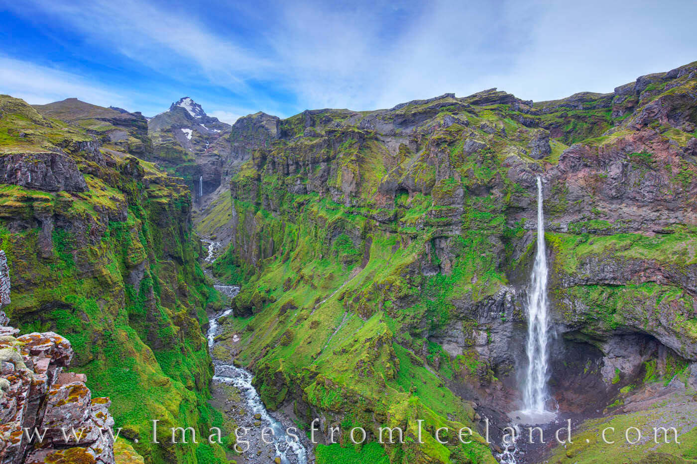 Mulagljufur Canyon is a hidden gem of Iceland - not well known but with a lush valley as is from a fairy tale.