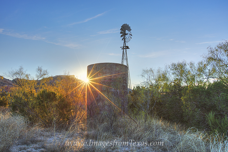 On a cold morning in November in Palo Duro Canyon State Park, I came across this old windmill just as the sun was cresting over...