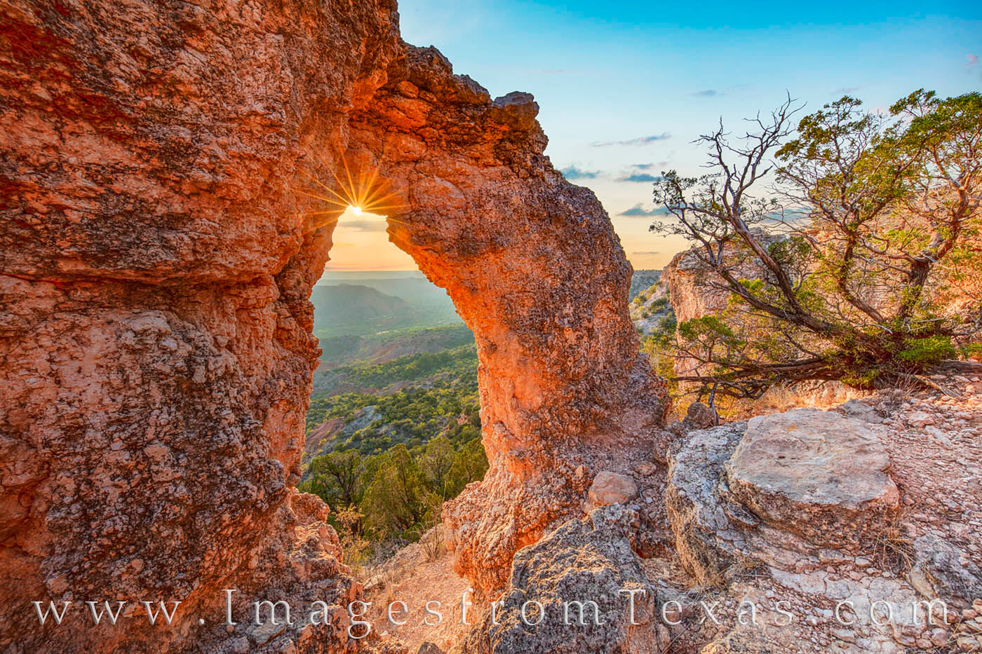 Sunset from the Palo Duro Arch 108-1