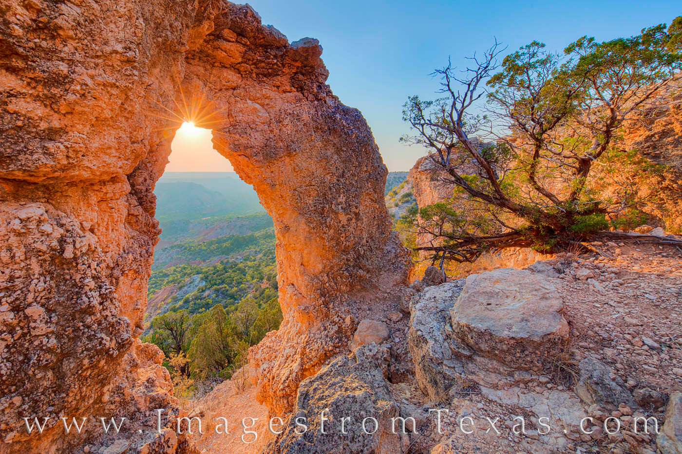 Sometimes referred to as the Altar of Palo Duro Canyon, this arch up on Fortress Cliff overlooks the canyon and offers a majestic...