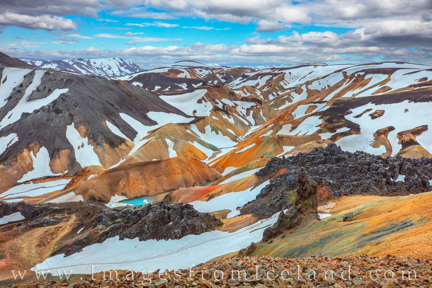 Brennisteinsalda is one of the jewels of the Landmannalaugar in the Iceland Highlands.