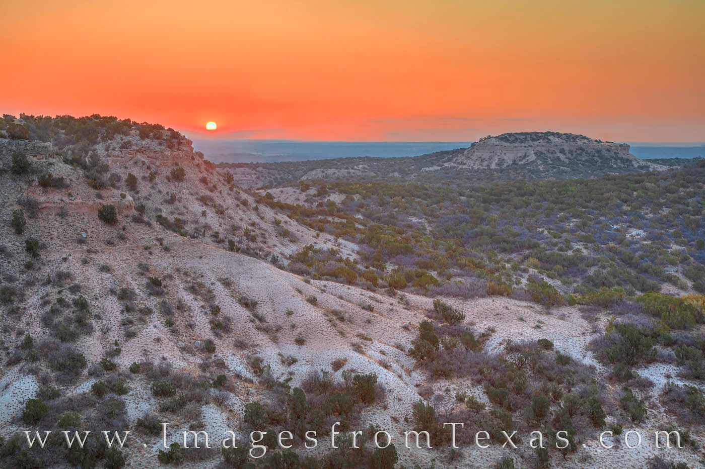 From high up on the Upper South Prong Trail in Caprock Canyons State Park, the views on a cold May morning at sunrise were pretty...